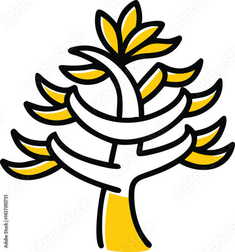 Majestic Trees and Forest Icons  sitka-spruce, ironwood, mesquite, sequoia, giant redwood, monkey puzzle, black walnut, kapok, coast redwood, douglas fir