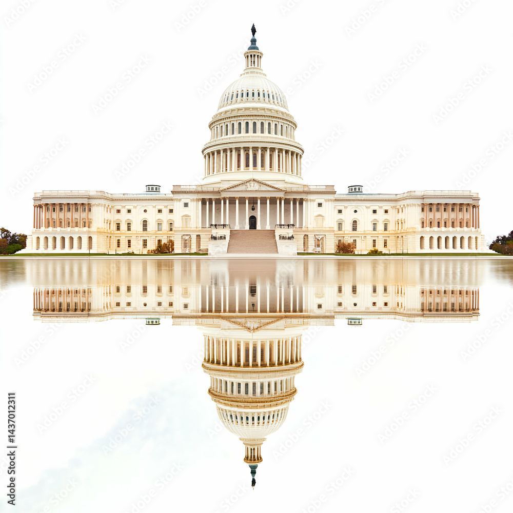 Fototapeta premium Symmetrical abstract pattern beige cream tones