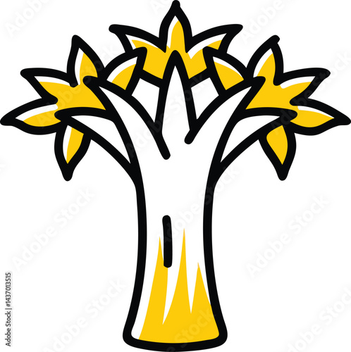 Desert Trees and Cactus Icons saguaro technically a cactus, quiver, dragon, date palm, tamarisk, desert ironwood, palo verde, joshua, acacia