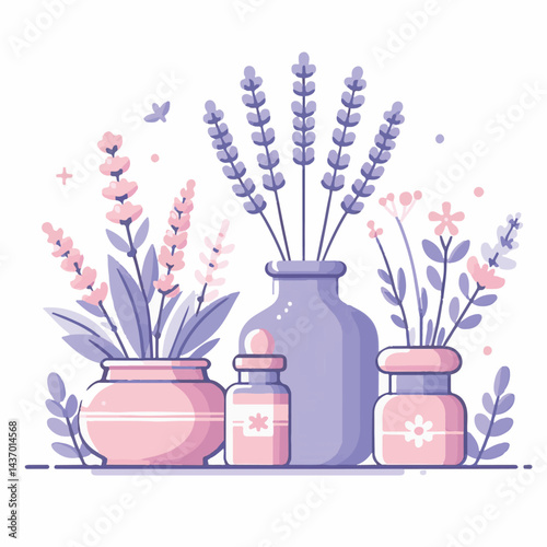 floral, nature, lavender, plant, design, flower, purple, background, blossom, isolated, bouquet, botanical, herbal, natural, herb, bloom, beauty, flora, art, vintage, violet, aroma, illustration, gard