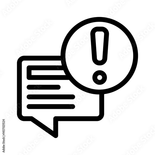 error message line icon