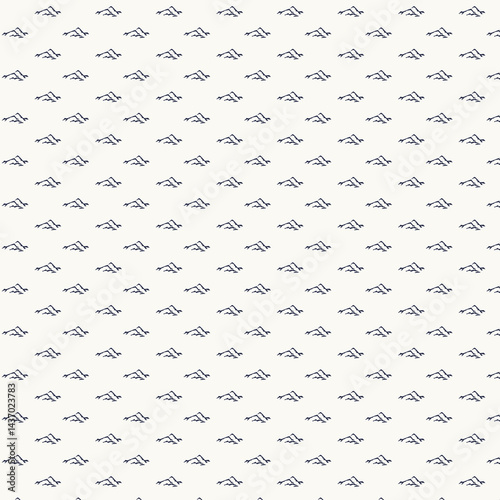 Mini Abstract Mountain Seamless Pattern for Textile Print on Fabric