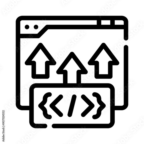 deployment line icon
