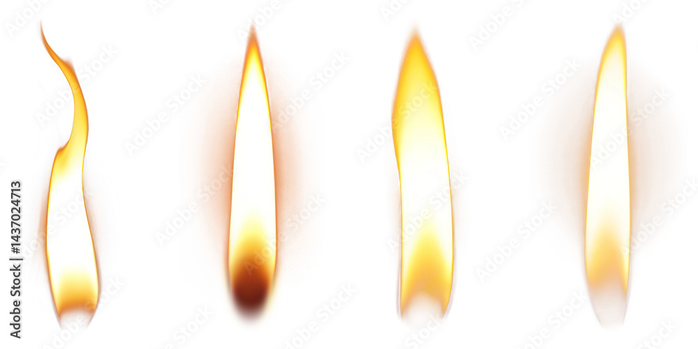 © Rawpixel.com - PNG Four candle flames glowing brightly., elements on transparent background © Rawpixel.com - PNG Four candle flames glowing brightly., elements on transparent background
