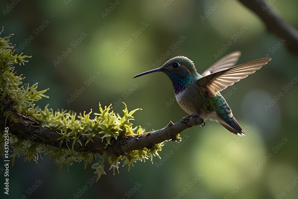 Fototapeta premium hummingbird on a branch