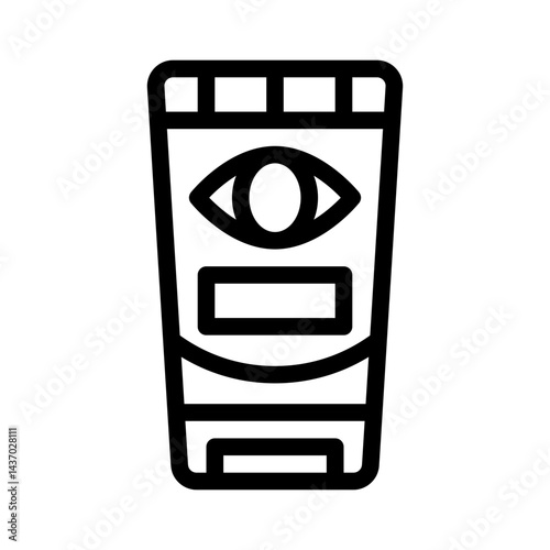 eye cream line icon