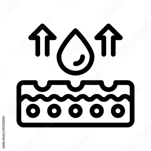 exfoliator line icon