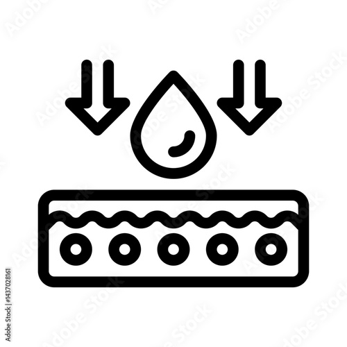 moisturizer line icon