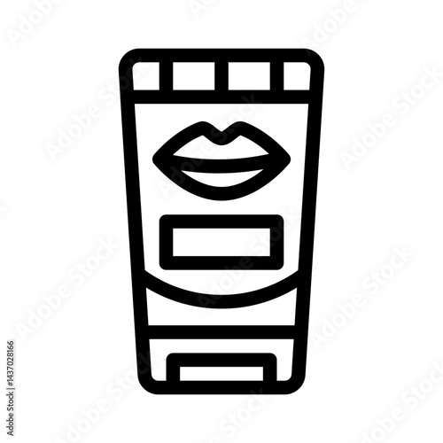 lip balm line icon