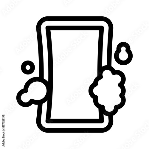soap bar line icon