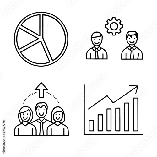 A 3D concept illustration features a business people icon set, a vector design representing family and home, signifying real estate and care for each person