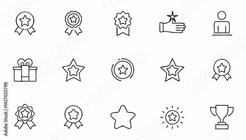 benefit line icon set  reward  bonus  loyalty  sta (1).eps
