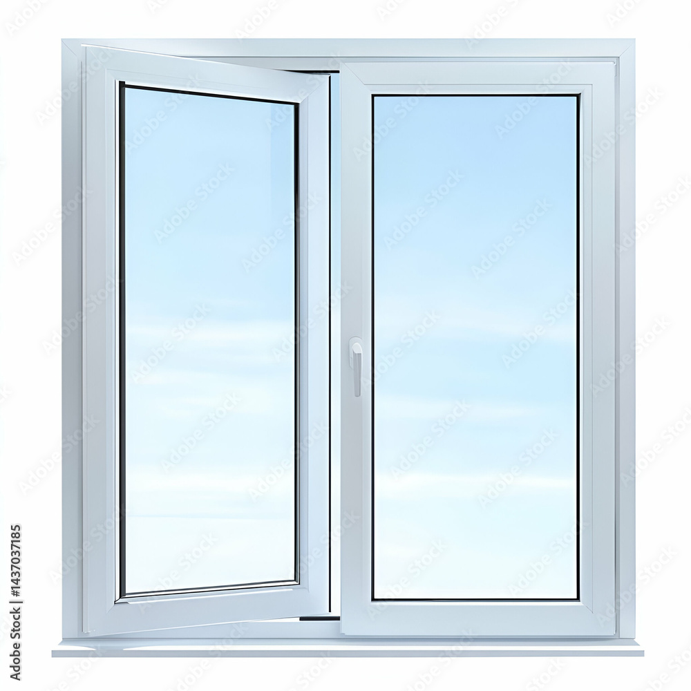 White modern double hung window design White modern double hung window design