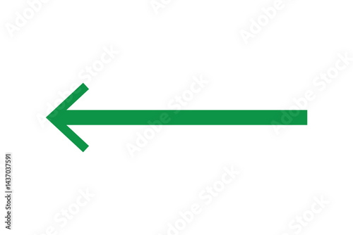 Blue horizontal straight arrow. Thin long arrow vector icon. Right thin line, blue cursor, horizontal arrow long