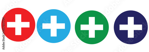 plus gradient icon graphic design