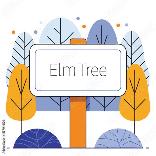 Popular Forest Trees and Nature Icons  birch, spruce, cedar, elm tree, beech tree, poplar, chestnut, sweetgum, aspen tree, sycamore
