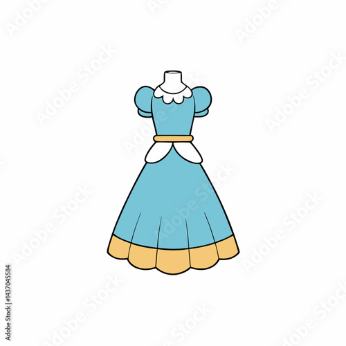 girl in blue dress