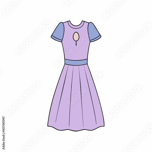 pink dress on a white