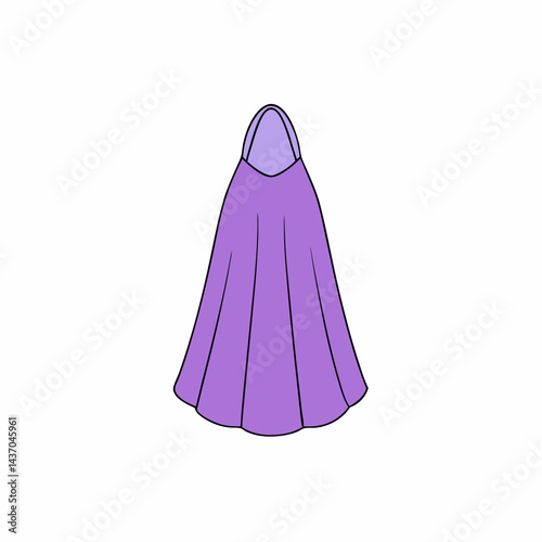vector illustration of a pink and purple ribbon
