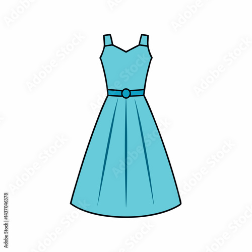 wedding dress isolated on white