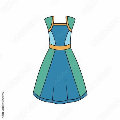 fashion dress on hangers