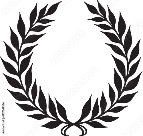set of laurel wreaths