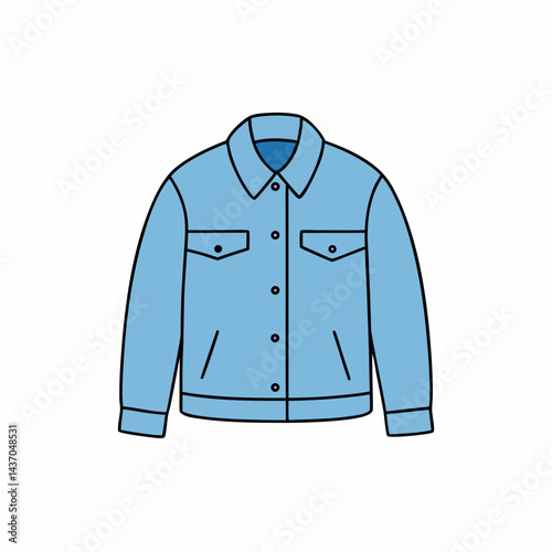 blue shirt isolated on white