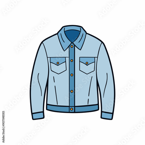 blue shirt isolated on white background