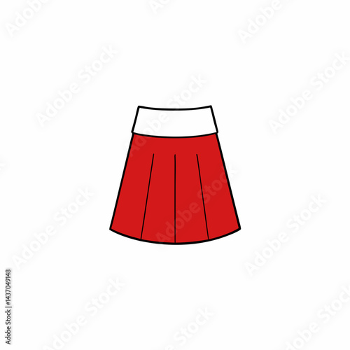 red and white cloth