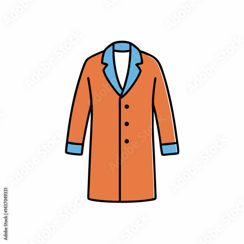 vector illustration of a jacket