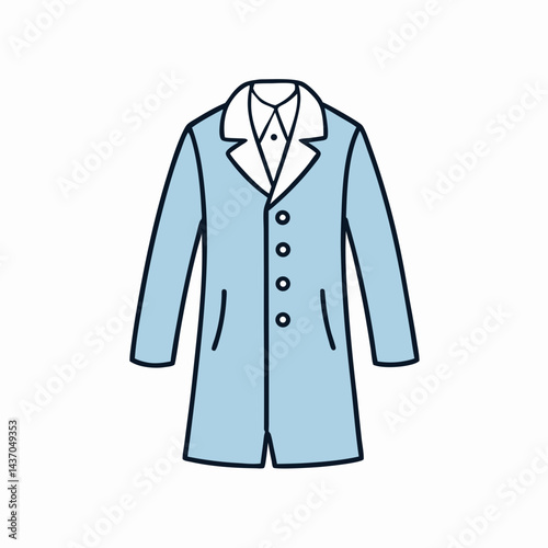 black jacket isolated on white