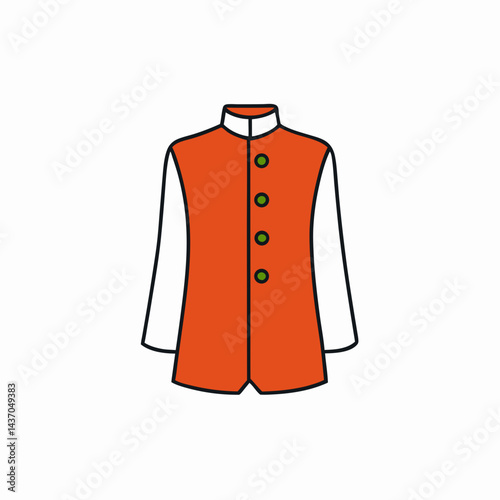 red jacket on a hanger