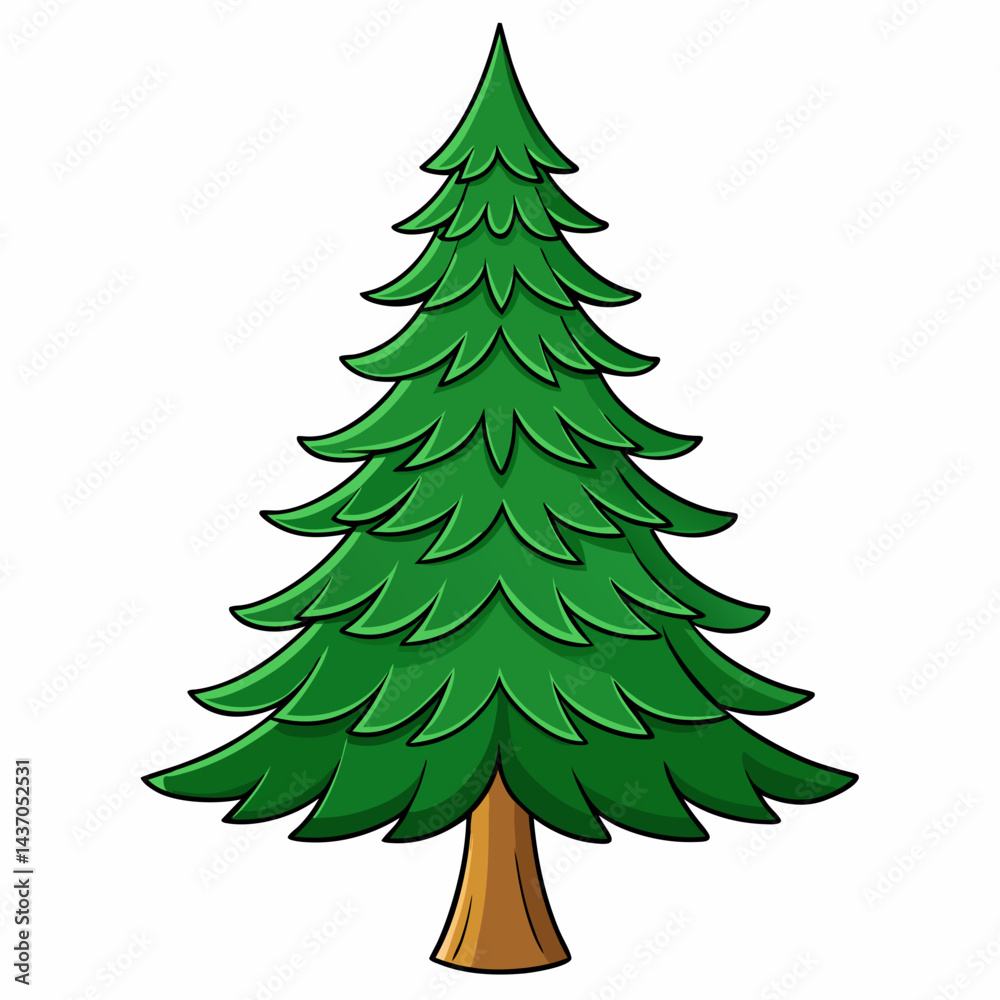 Obraz premium christmas tree vector