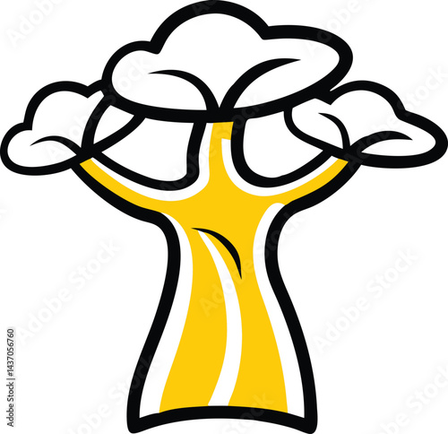 Famous Healing and Fruit Trees  Logos, Icons, and Illustrations 
