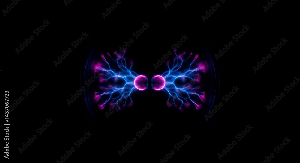 Obraz premium Plasma energy display, symmetrical
