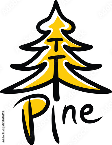 Ancient Sacred Trees and Famous Trees Icons for Stock Photos