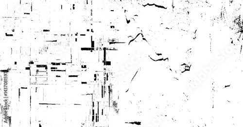 Black and white grunge urban texture vector with copy space. 