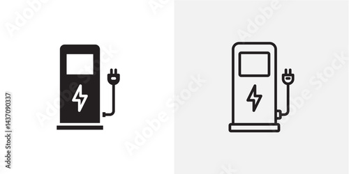 Charging station vectors icons pack for apps and Ui Ux desigs