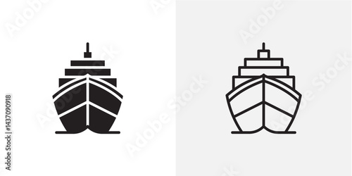 Ship vectors icons pack for apps and Ui Ux desigs