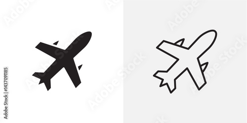 Plane vectors icons pack for apps and Ui Ux desigs