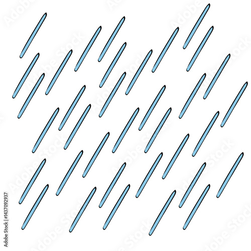 diagonal rain lines doodle illustration