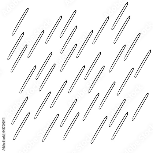 diagonal rain lines doodle illustration