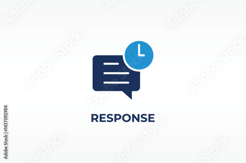 RESPONSE vector, icon or logo sign isolated symbol illustration
