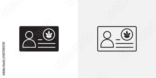 Medical marijuana card vectors icons pack for apps and Ui Ux desigs
