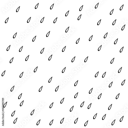 raindrops dense scattered doodle illustration