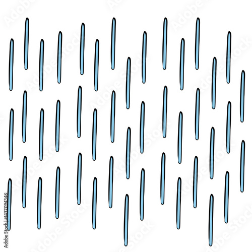 vertical rain lines doodle illustration