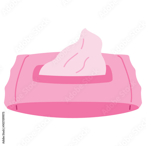 illustration of a wet wipes