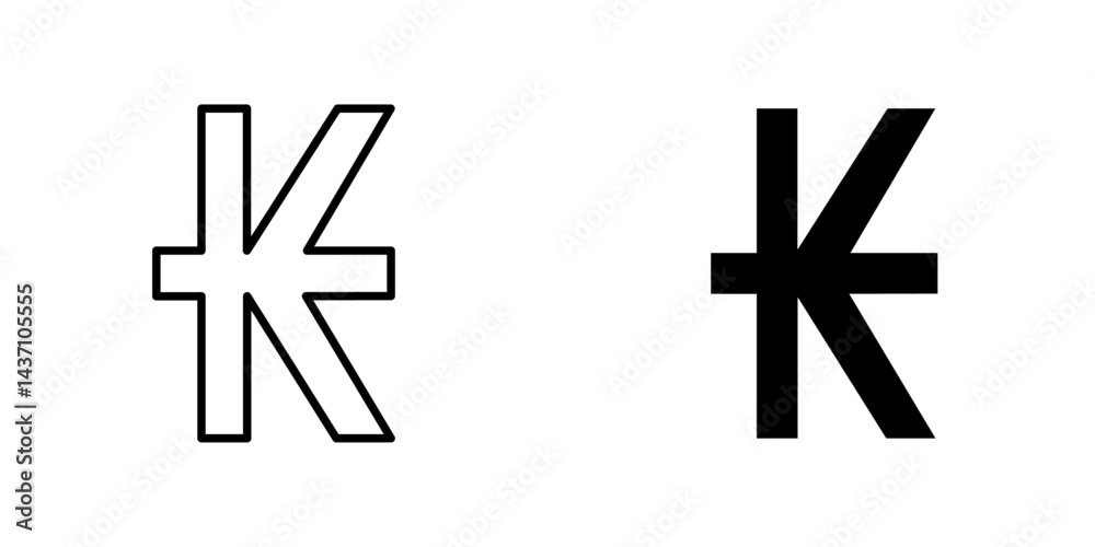 Obraz premium Kip flat simple vector icons illustration set.