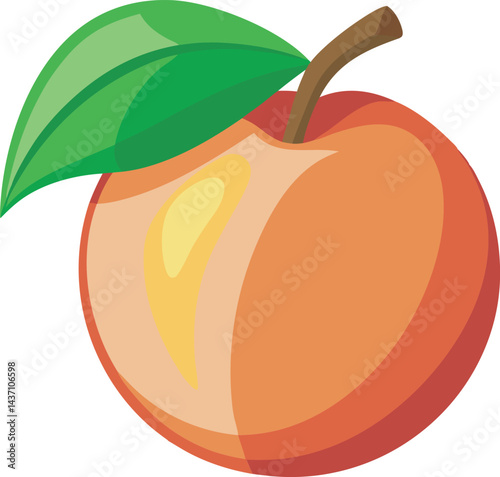 A vibrant vector art illustration of mamoncillo and nectarine fruits, showcasing rich colors, realistic textures, and a fresh tropical vibe.