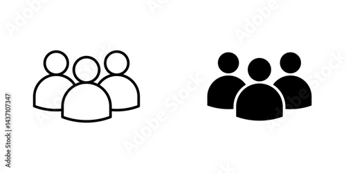 People flat simple vector icons illustration set.